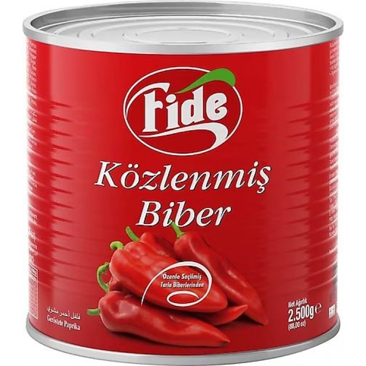 FİDE KÖZLENMİŞ BİBER 2500 GR X 6 AD