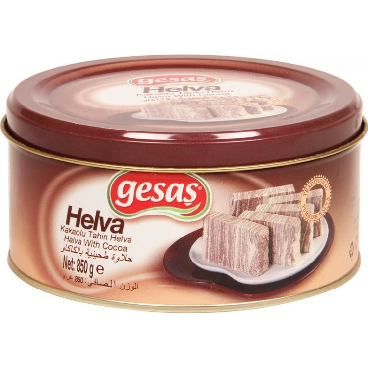 GESAŞ 800 GR KAKAOLU TAHİN HELVA X 12 AD GESAŞ 800 GR KAKAOLU TAHİN HELVA X 12 AD