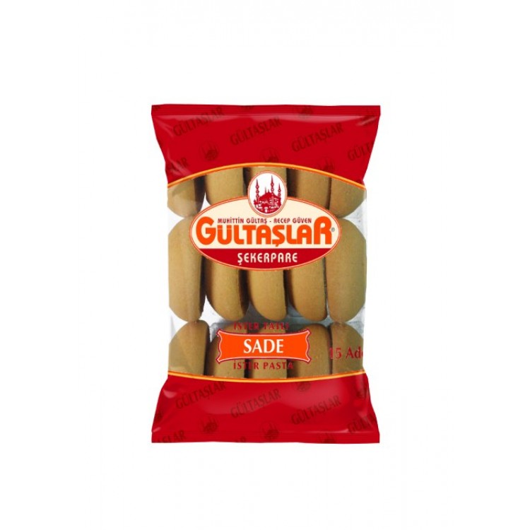 GÜLTAŞLAR ŞEKERPARE SADE 240 GR 15'Lİ X 30 AD