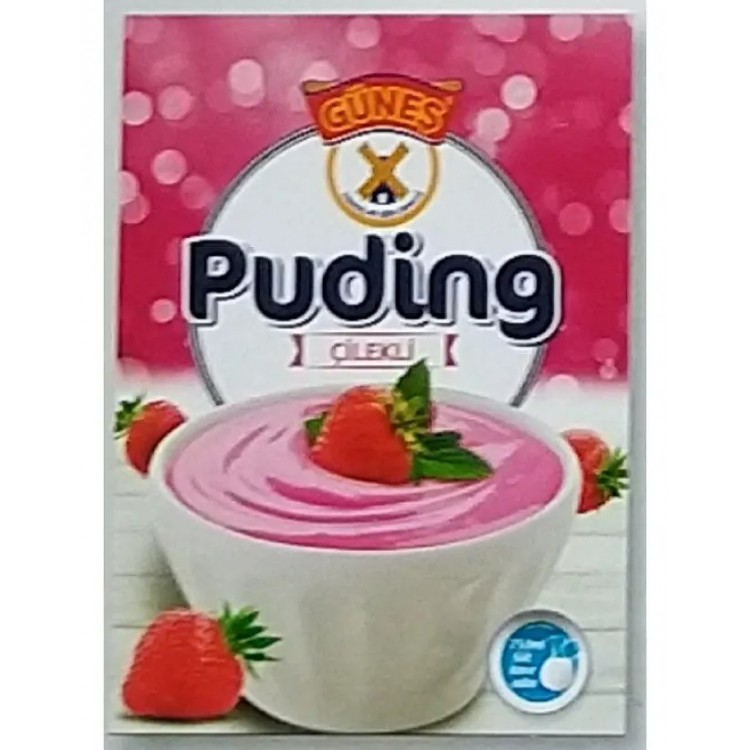 GÜNEŞ PUDİNG ÇİLEKLİ 125 GR X 12 AD