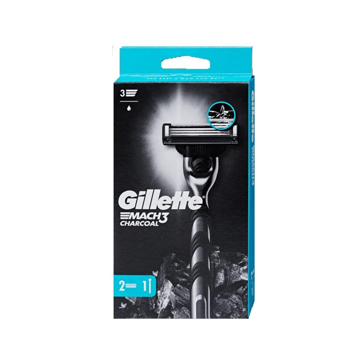 GİLLETTE MACH 3 CHARCOAL 2Lİ X 10 GİLLETTE MACH 3 CHARCOAL 2Lİ X 10