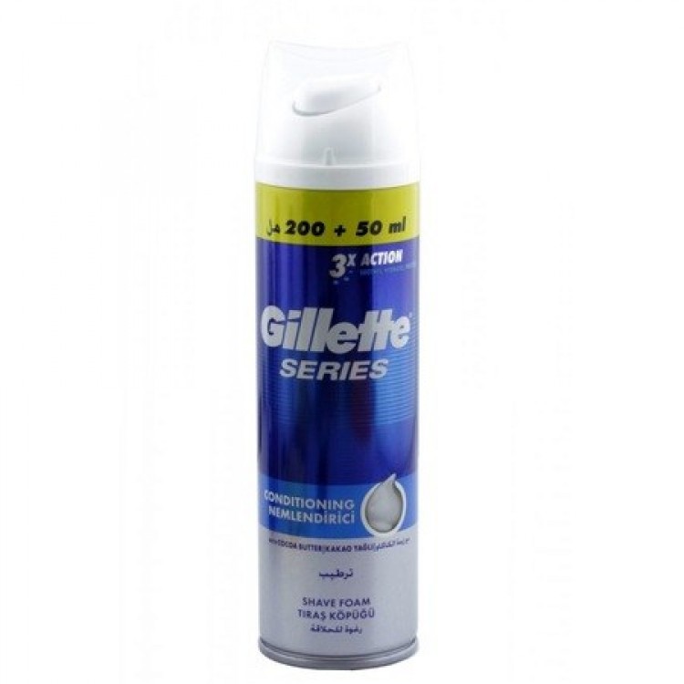 GİLLETTE TRAŞ KÖPÜĞÜ 250 ML CONDITIONING X 6 AD
