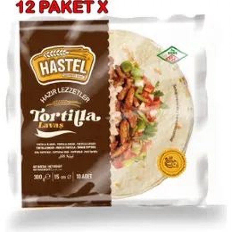 HASTEL TORTİLLA LAVAŞ 15 CM X 12 PKT