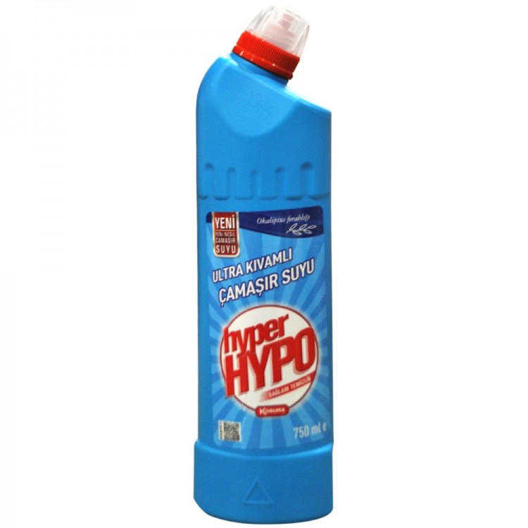 HYPO ULTRA ÇAMAŞIR SUYU 750 ML OKALİPTUS X 12 AD HYPO ULTRA ÇAMAŞIR SUYU 750 ML OKALİPTUS X 12 AD