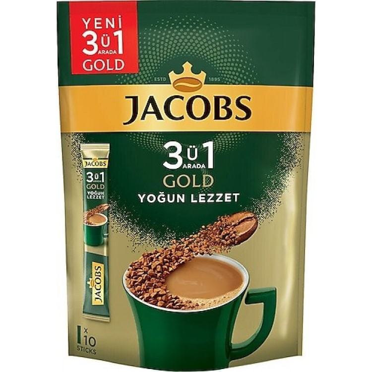 JACOBS 3+1 GOLD YOĞUN LEZZET 10'LU PAKET