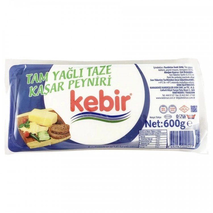 KEBİR KAŞAR PEYNİR 600 GR X 12 AD KEBİR KAŞAR PEYNİR 600 GR X 12 AD