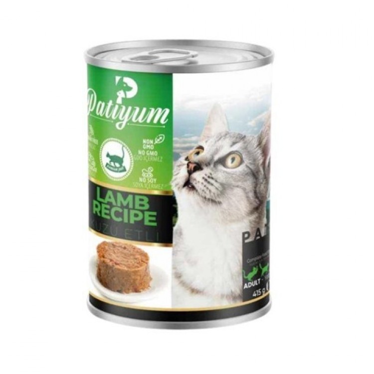 KEDİ MAMA KONS PATİYUM KUZU 415 GR X 24 AD