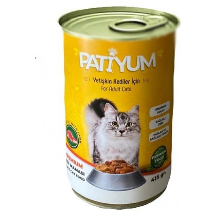 KEDİ MAMA KONS PATİYUM YAVRU KUZU 415 GR X 24 AD KEDİ MAMA KONS PATİYUM YAVRU KUZU 415 GR X 24 AD