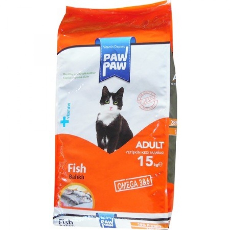 KEDİ MAMA PAW PAW BALIK 15 KG KEDİ MAMA PAW PAW BALIK 15 KG