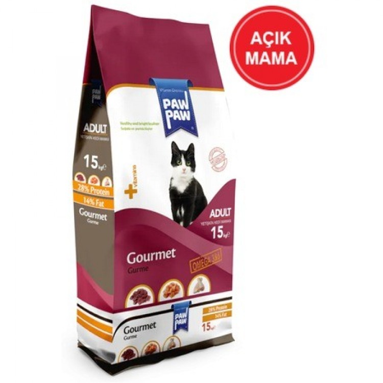 KEDİ MAMA PAW PAW GOURME 15 KG KEDİ MAMA PAW PAW GOURME 15 KG