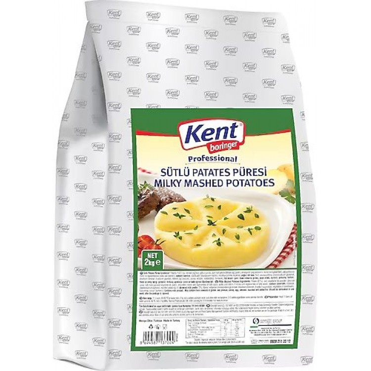 KENT BORİNGER SÜTLÜ PATATES PÜRESİ 2 KG X 4 AD