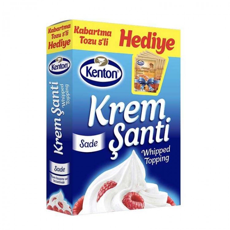 KENTON SADE KREM ŞANTİ (5Lİ K.TOZU HEDİYELİ) 150 GR X 12 AD KENTON SADE KREM ŞANTİ (5Lİ K.TOZU HEDİYELİ) 150 GR X 12 AD