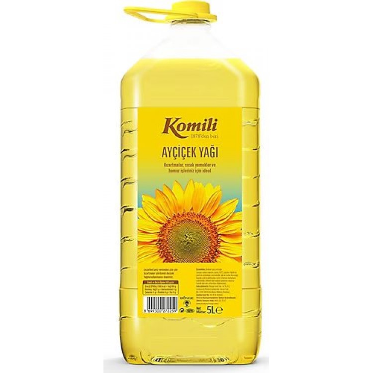 KOMİLİ AYÇİÇEK YAĞI 5 LT KOMİLİ AYÇİÇEK YAĞI 5 LT