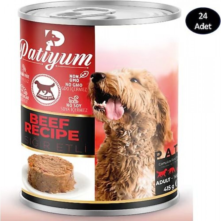 KÖPEK MAMA KONS PATİYUM SIĞIR 415 GR X 24 AD KÖPEK MAMA KONS PATİYUM SIĞIR 415 GR X 24 AD