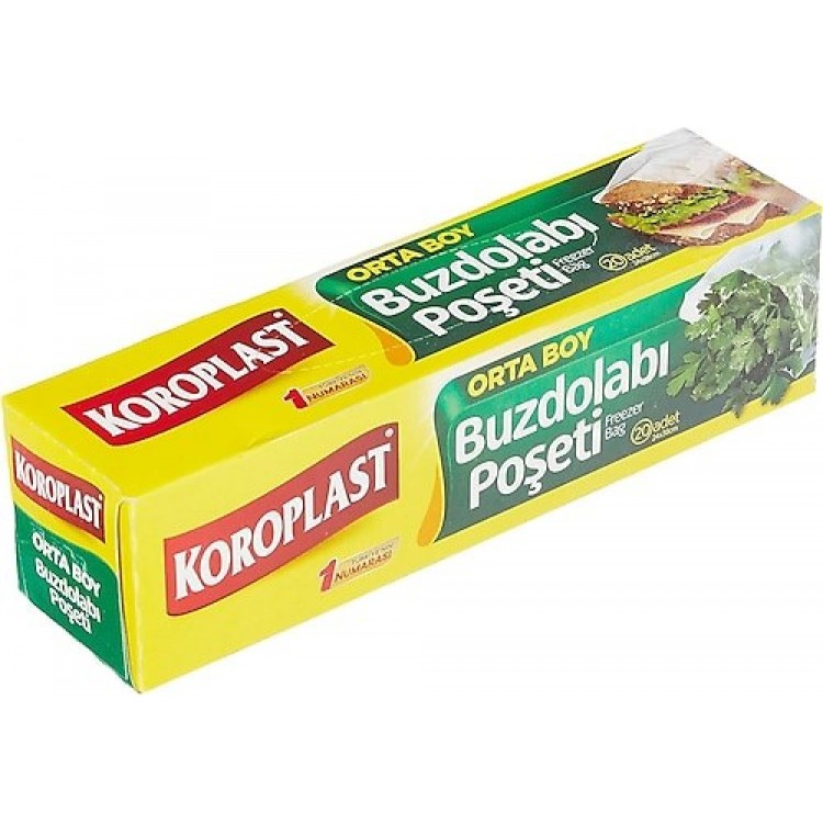 KOROPLAST BUZDOLABI POŞETİ ORTA BOY 20 Lİ X 48 AD KOROPLAST BUZDOLABI POŞETİ ORTA BOY 20 Lİ X 48 AD