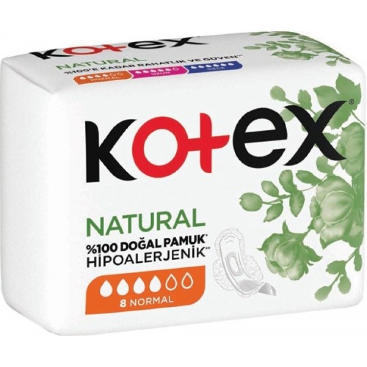 KOTEX NATURAL ULTRA SINGLE NORMAL 8'Lİ X 24 AD