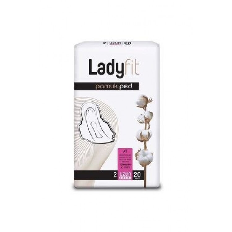 LADYFİT PAMUKLU PED UZUN 20'Lİ X 12 AD LADYFİT PAMUKLU PED UZUN 20'Lİ X 12 AD