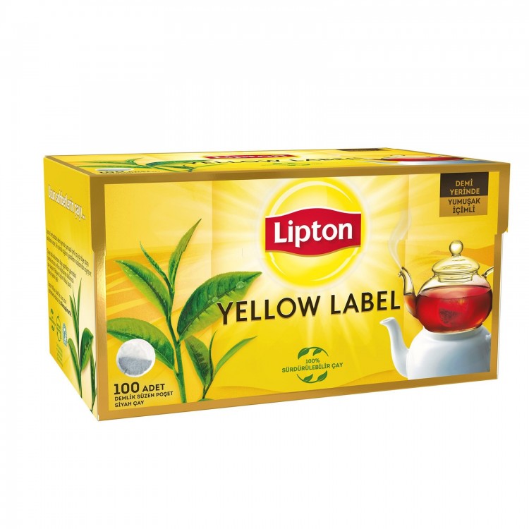 LİPTON DEMLİK POŞET YELLOW LABEL 100'LÜ LİPTON DEMLİK POŞET YELLOW LABEL 100'LÜ