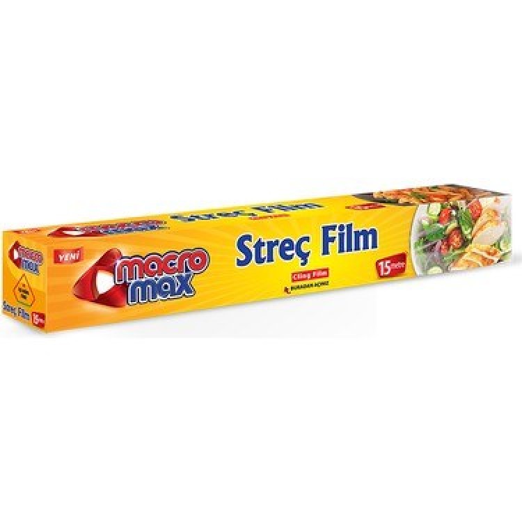 MACROMAX STREÇ FİLM 15 MT x 24 AD MACROMAX STREÇ FİLM 15 MT x 24 AD