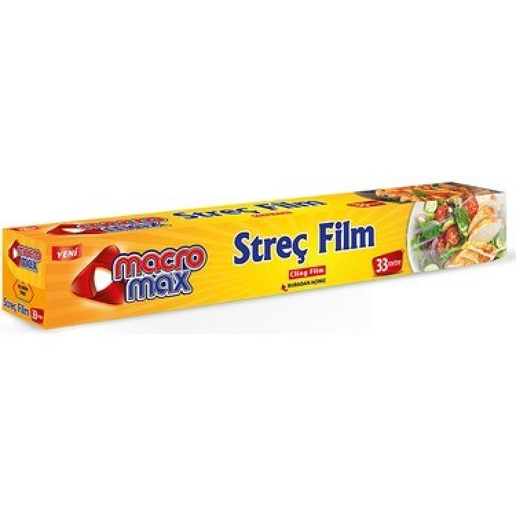 MACROMAX STREÇ FİLM 33 MT X 24 AD MACROMAX STREÇ FİLM 33 MT X 24 AD
