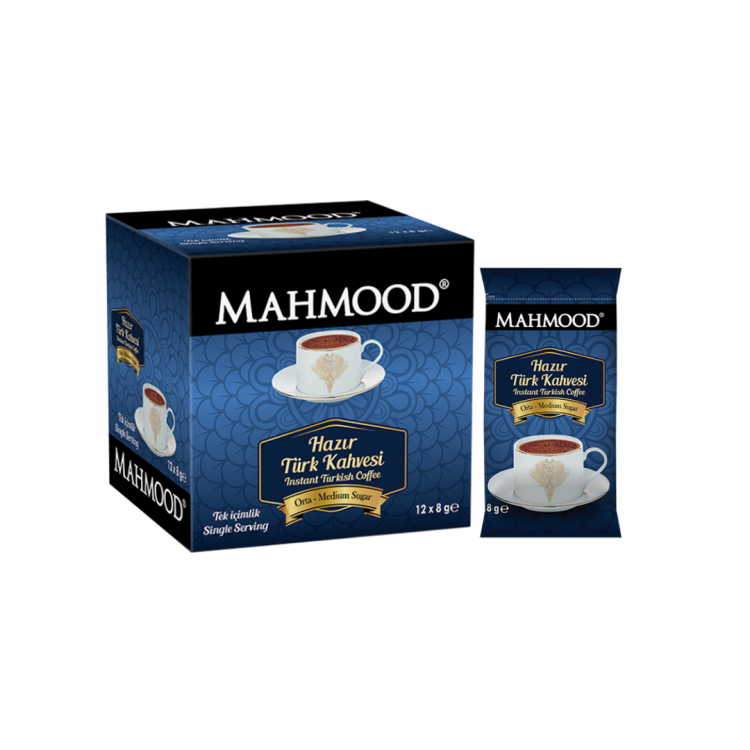 MAHMOOD HAZIR TÜRK KAHVESİ ORTA 8 GR X 12 AD