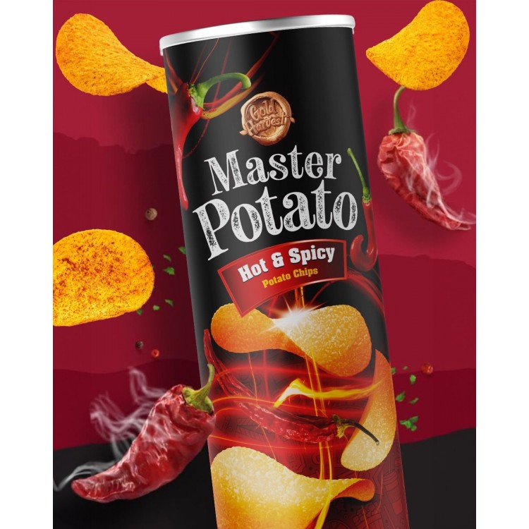 MASTER PATATO 160 GR. HOT SPICY X 14 AD