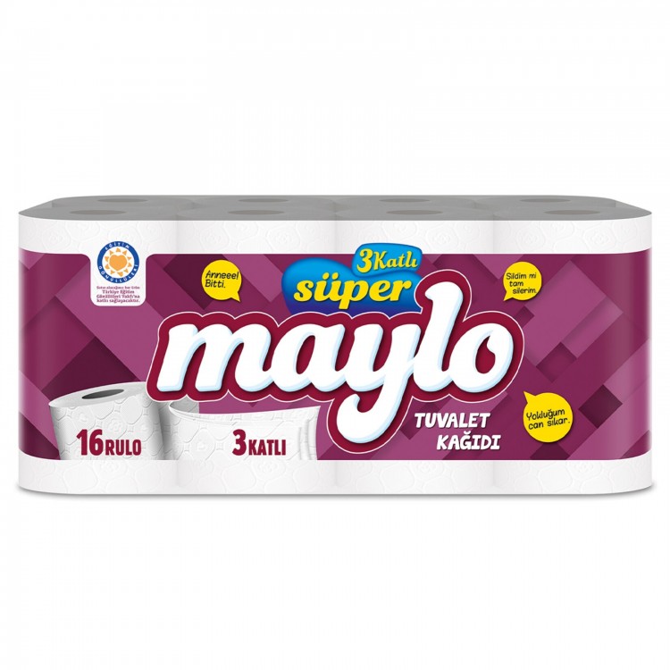 MAYLO TUVALET KAĞIDI 16'LI X 3 AD MAYLO TUVALET KAĞIDI 16'LI X 3 AD