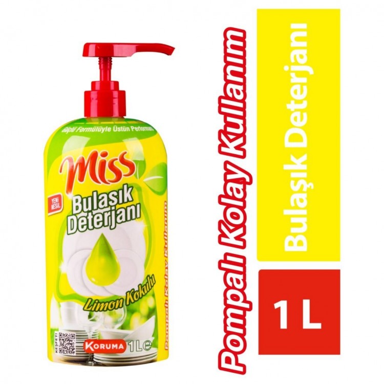 MİSS BULAŞIK DETERJANI 1000 ML LİMON X 12 AD MİSS BULAŞIK DETERJANI 1000 ML LİMON X 12 AD