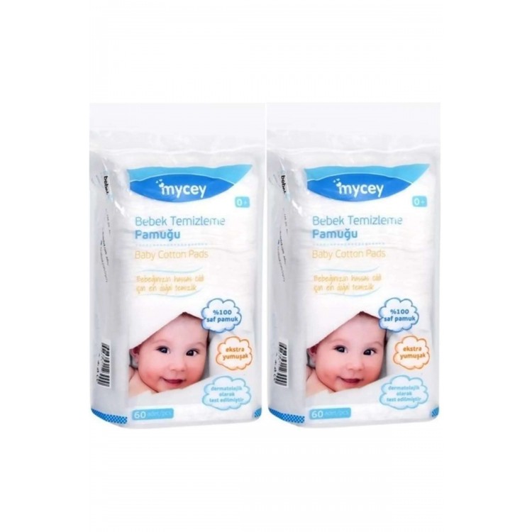 MYCEY BEBEK TEMİZLEME PAMUĞU X 12