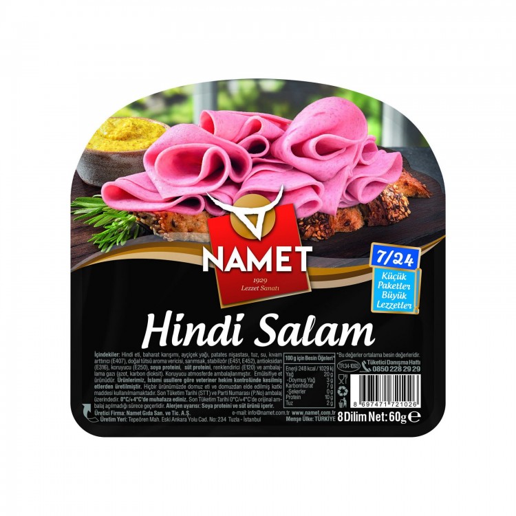NAMET HİNDİ SALAM 60 GR X 18 AD