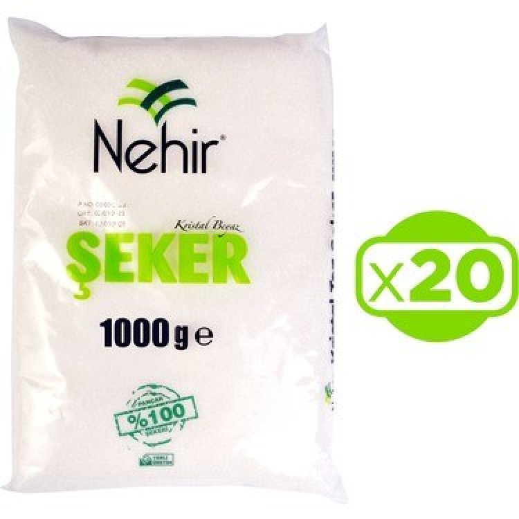 NEHİR 1 KG TOZ ŞEKER X 20 AD NEHİR 1 KG TOZ ŞEKER X 20 AD