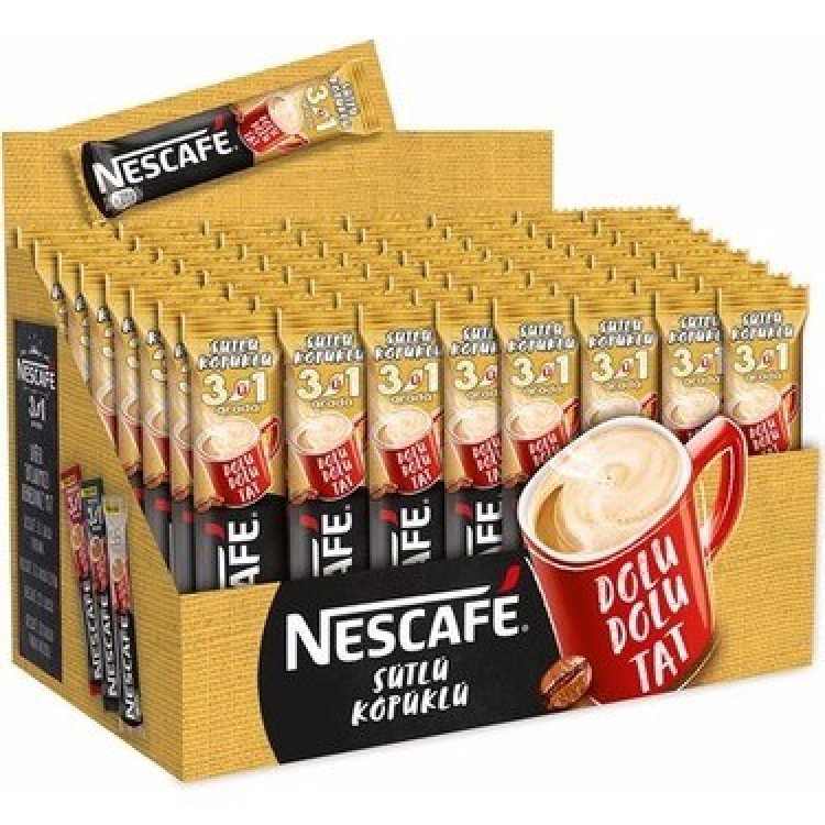 NESCAFE 3+1 SÜTLÜ KÖPÜKLÜ 48'Lİ NESCAFE 3+1 SÜTLÜ KÖPÜKLÜ 48'Lİ