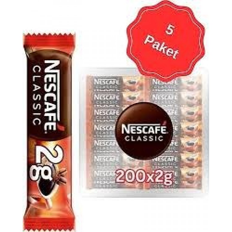 NESCAFE CLASİC 2 GR 200'LÜ NESCAFE CLASİC 2 GR 200'LÜ