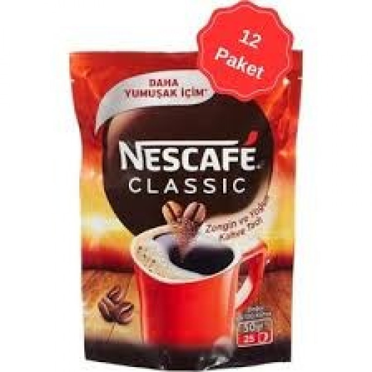 NESCAFE CLASİC 50 GR PAKET X 12 AD NESCAFE CLASİC 50 GR PAKET X 12 AD