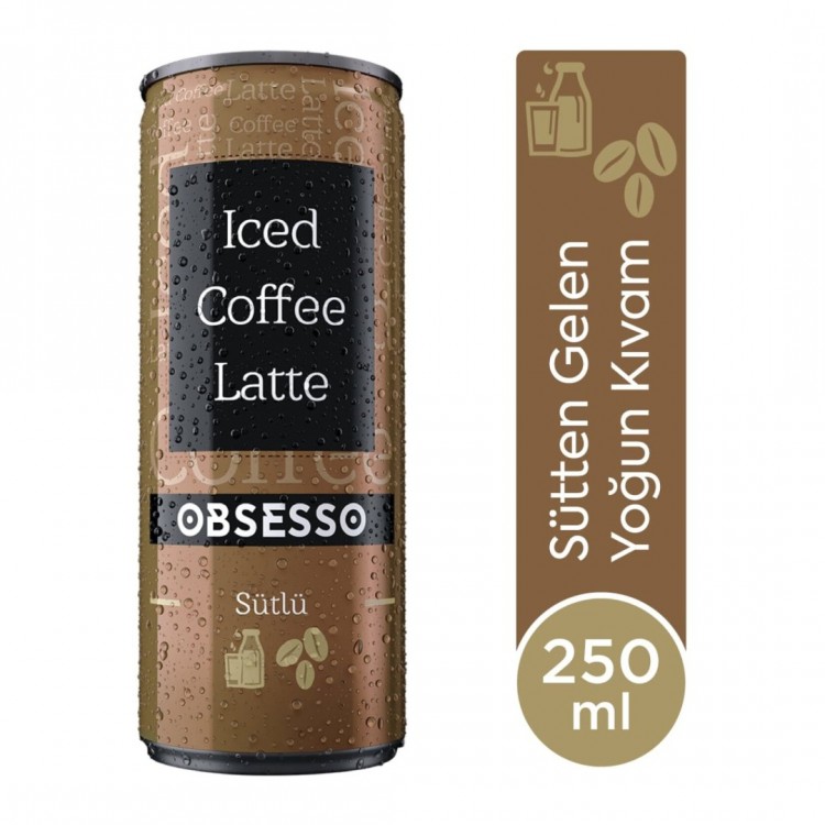 OBSESSO 250 ML ICED COFFEE LATTE  X 12 AD