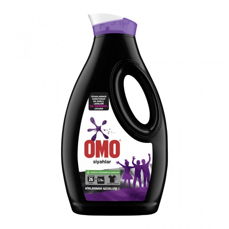 OMO SIVI DETERJAN 1690 ML BLACK X 6 AD