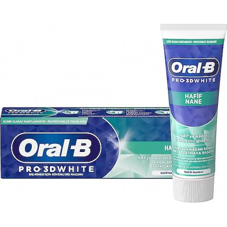 ORAL-B DİŞ MACUNU HAFİF NANE 75 ML X 12 AD
