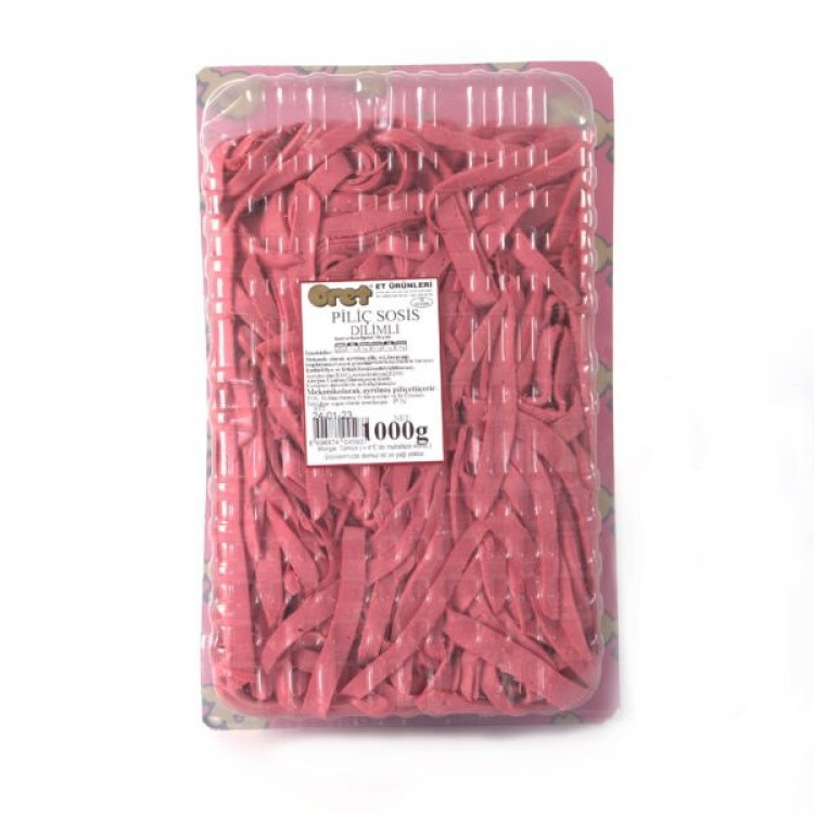ORET 1 KG PİLİÇ SOSİS DİLİMLİ X 10 AD