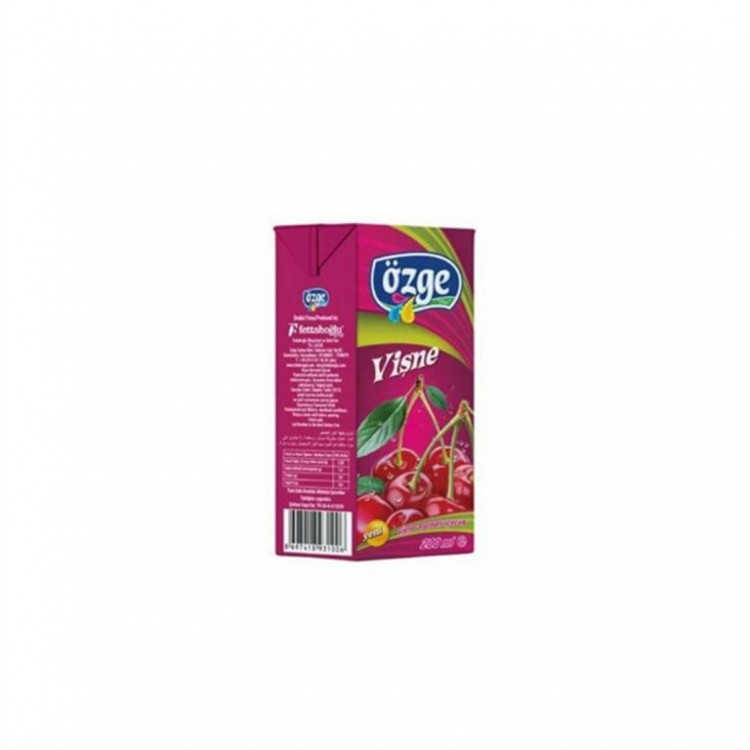 ÖZGE 200 ML MEYVE SUYU VİŞNE X 27 AD ÖZGE 200 ML MEYVE SUYU VİŞNE X 27 AD