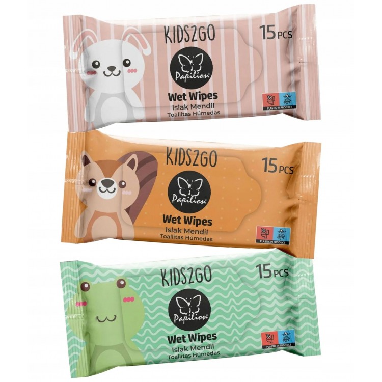 PAPİLİON CEP MENDİLİ 15 ADETLİ KİDS2GO 36 X 4 PK