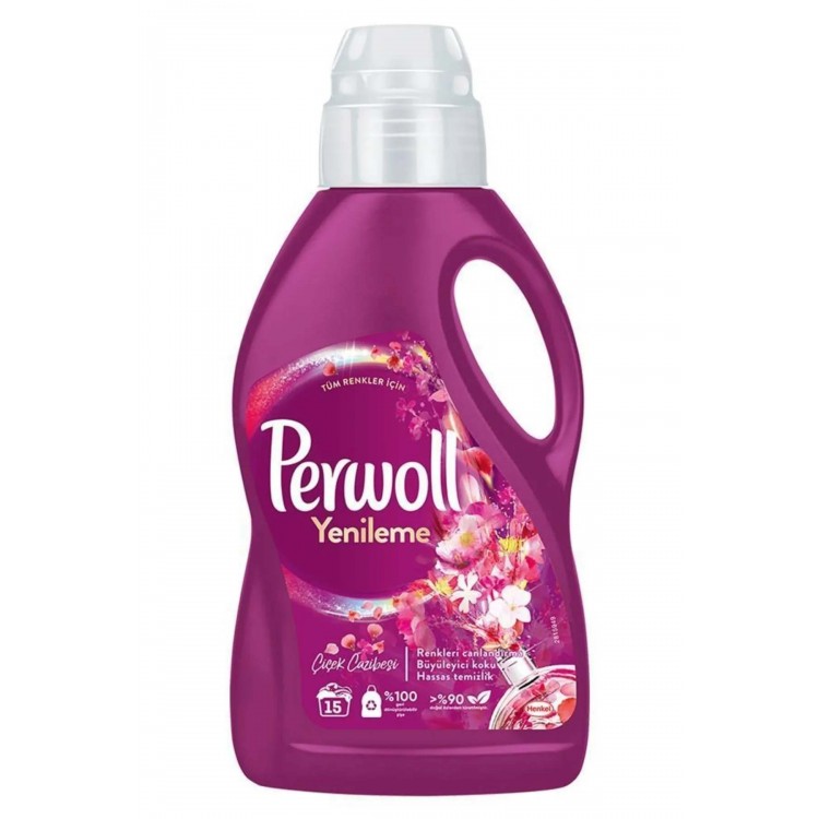 PERWOLL 0.9 LT YENİL.BÜYÜL.ÇİÇEKLER X 12 AD
