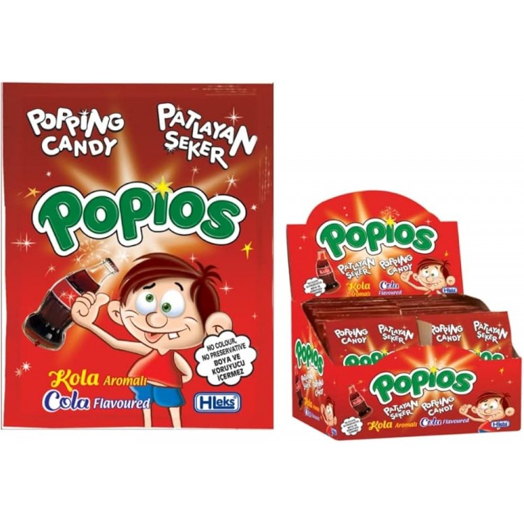 POPİOS PATLAYAN ŞEKER COLA 40'LI X 12 PK
