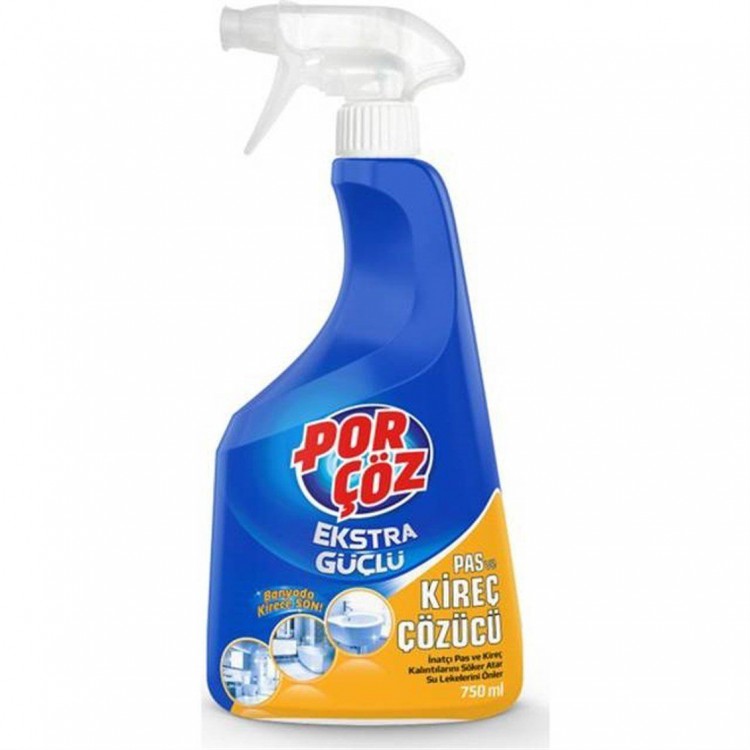 PORÇÖZ SPREY 750 ML PAS VE KİREÇ ÇÖZÜCÜ  X 12 AD