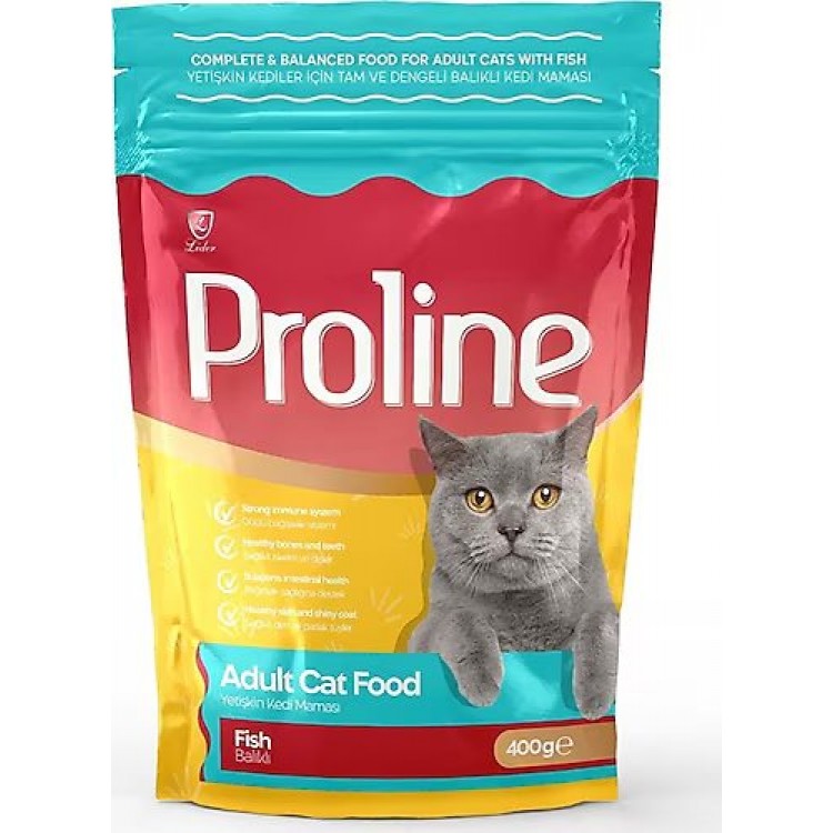 PROLİNE KEDİ MAMA BALIKLI 400 GR PROLİNE KEDİ MAMA BALIKLI 400 GR