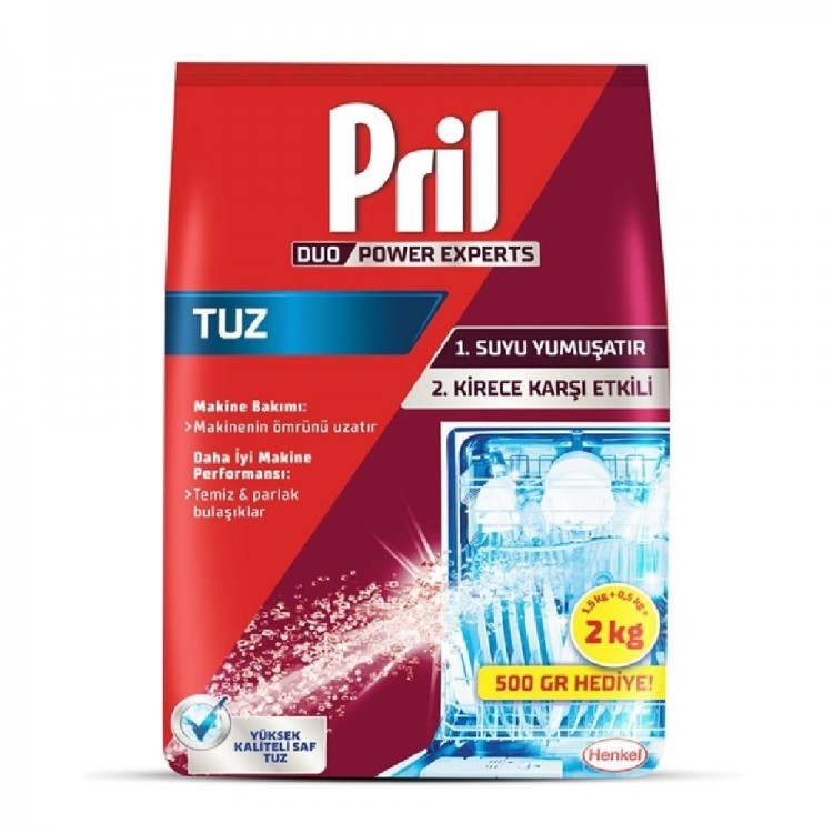 PRİL MAKİNE TUZU 2 KG X 9 AD