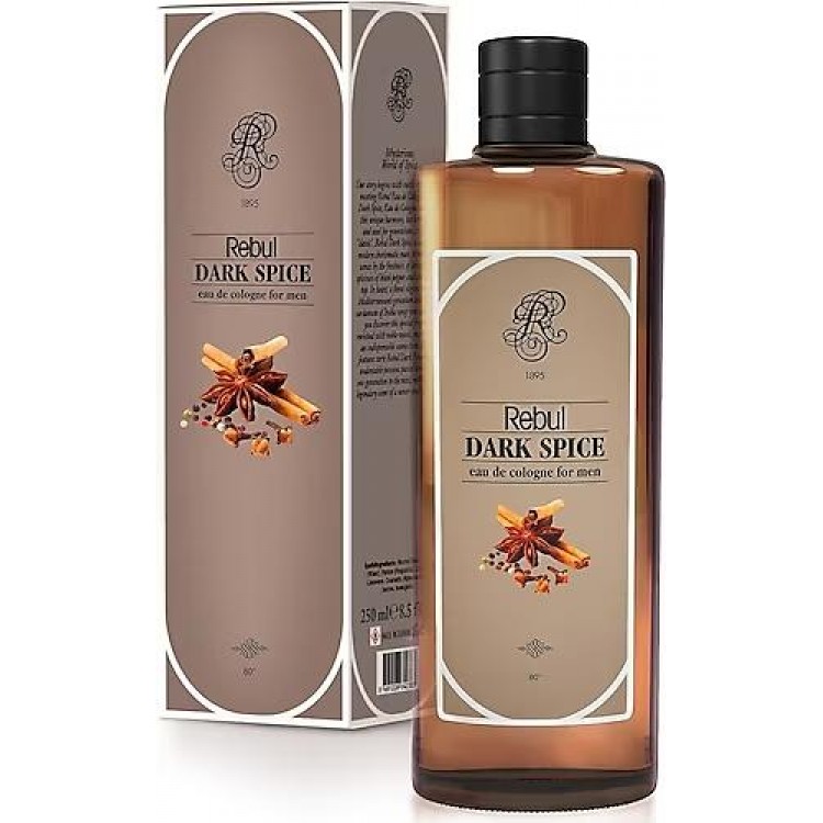 REBUL KOLONYA 250 ML DARK SPICE X 12 AD REBUL KOLONYA 250 ML DARK SPICE X 12 AD