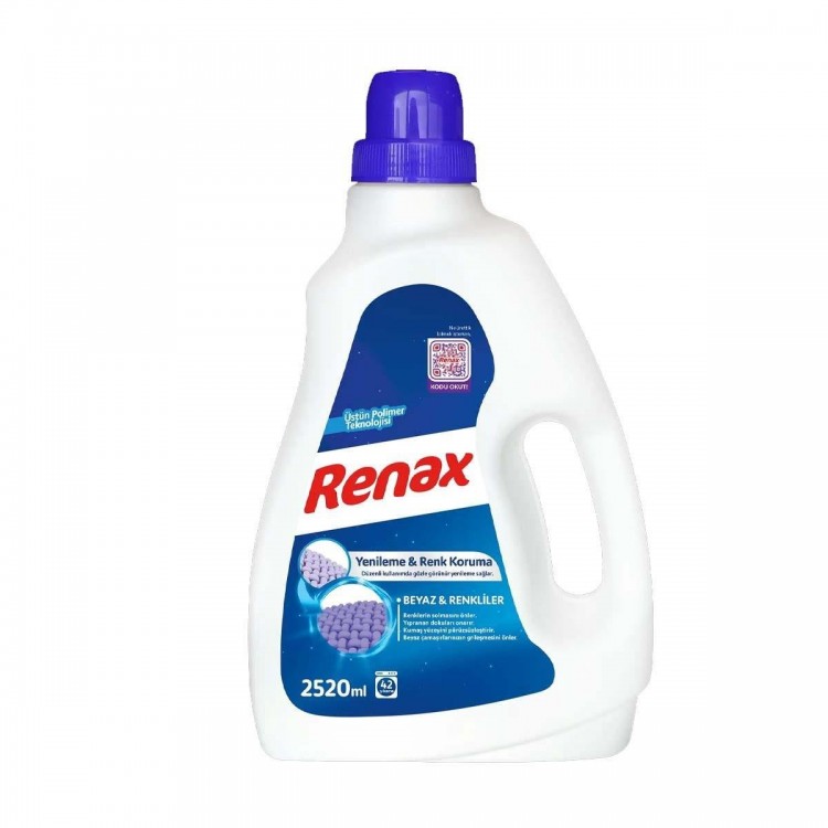 RENAX SIVI DETERJAN 2520 ML RENKLİLER & BEYAZLAR X 6 AD