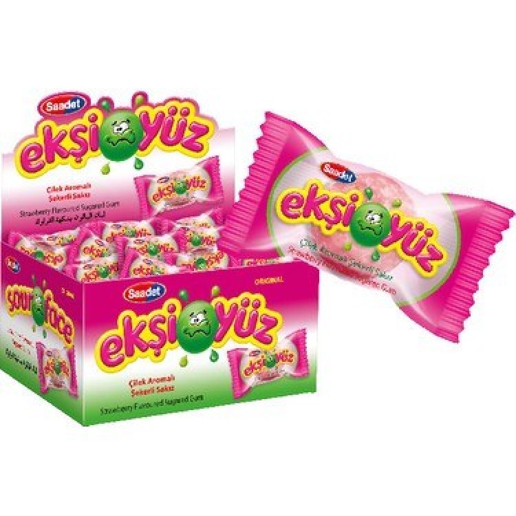 SAADET EKŞİYÜZ SAKIZ ÇİLEK 100'LÜ X 20 PK SAADET EKŞİYÜZ SAKIZ ÇİLEK 100'LÜ X 20 PK