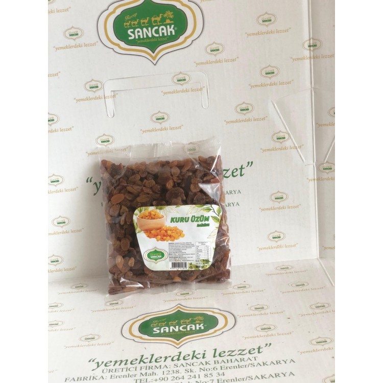 SANCAK KURU ÜZÜM 400 GR X 25 AD SANCAK KURU ÜZÜM 400 GR X 25 AD