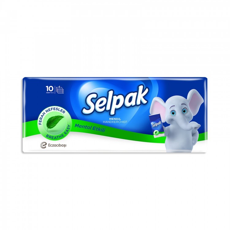 SELPAK MENDİL MENTOL 10'LU